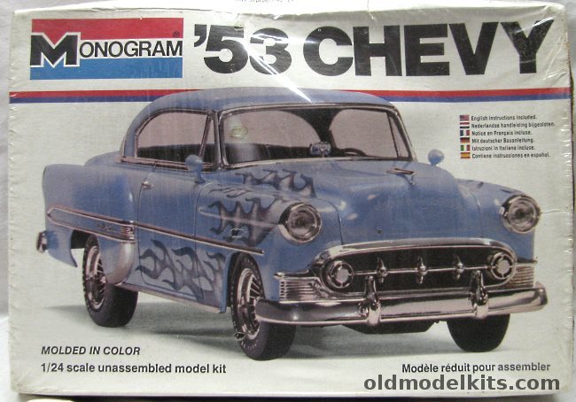 Monogram 1/24 1953 Chevrolet Bel Air 2 Door Hardtop - Stock or Custom, 2237 plastic model kit